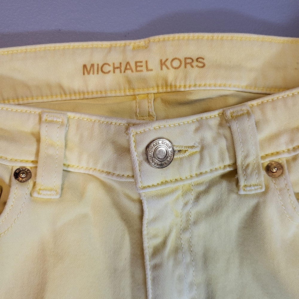 Michael Kors Yellow Stretch Skinny Jeans - Picture 4 of 4